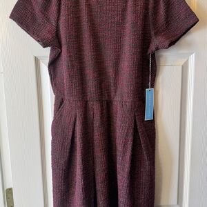 Draper James Rich Burgundy Textured Dress